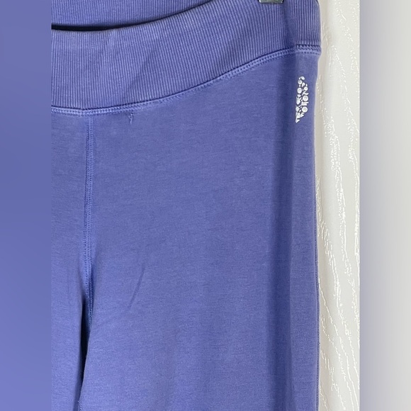 Free People Periwinkle Wide-Leg Yoga Pants Small - Picture 3 of 6